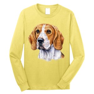 Beagle Face Long Sleeve Shirt