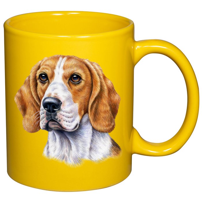 Beagle Face 11oz C Handle Ceramic Mug