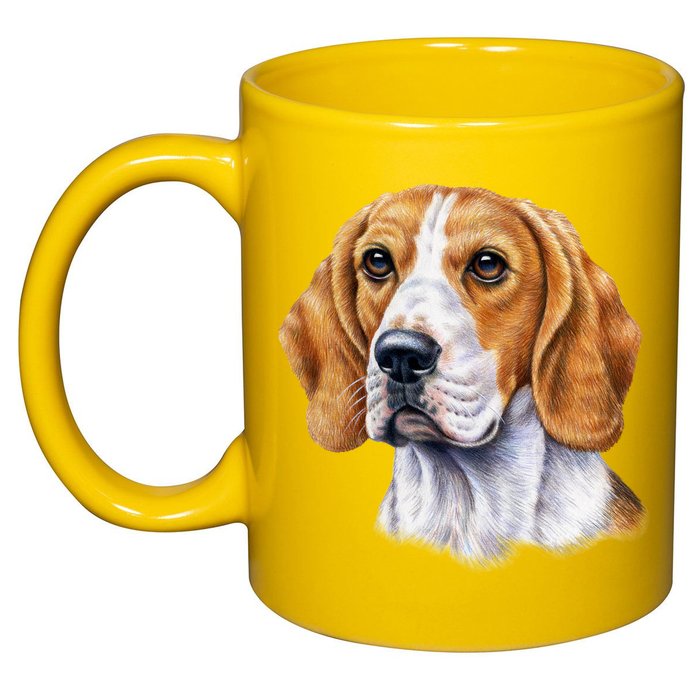 Beagle Face 11oz C Handle Ceramic Mug