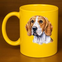 Beagle Face 11oz C Handle Ceramic Mug