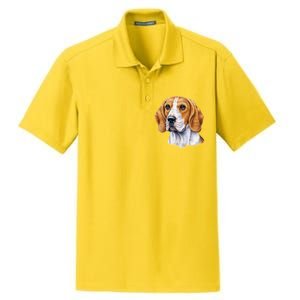 Beagle Face Dry Zone Grid Polo