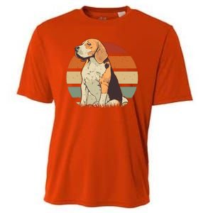 Beagle Retro Sunset Cooling Performance Crew T-Shirt