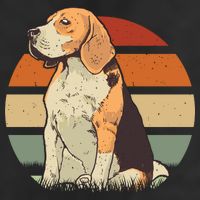 Beagle Retro Sunset Adult Drive Performance Visor