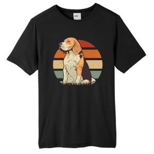 Beagle Retro Sunset Tall Fusion ChromaSoft Performance T-Shirt