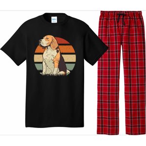 Beagle Retro Sunset Pajama Set