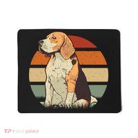 Beagle Retro Sunset Mousepad