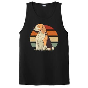 Beagle Retro Sunset PosiCharge Competitor Tank