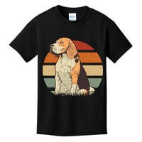 Beagle Retro Sunset Kids T-Shirt