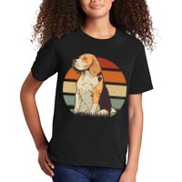 Beagle Retro Sunset Kids T-Shirt