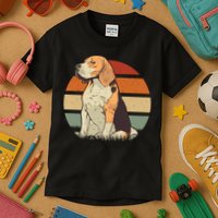 Beagle Retro Sunset Kids T-Shirt