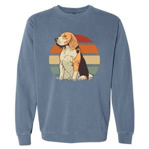 Beagle Retro Sunset Garment-Dyed Sweatshirt