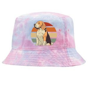 Beagle Retro Sunset Tie-Dyed Bucket Hat