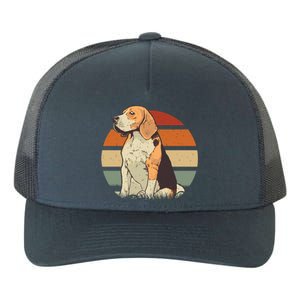 Beagle Retro Sunset Yupoong Adult 5-Panel Trucker Hat