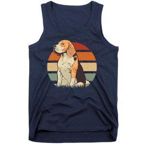 Beagle Retro Sunset Tank Top