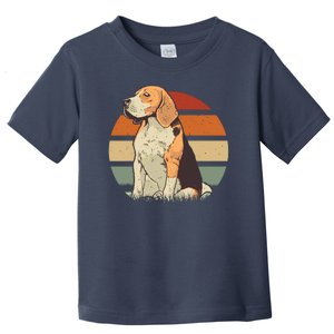 Beagle Retro Sunset Toddler T-Shirt