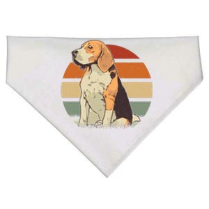 Beagle Retro Sunset USA-Made Doggie Bandana