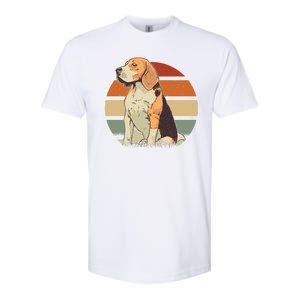 Beagle Retro Sunset Softstyle CVC T-Shirt