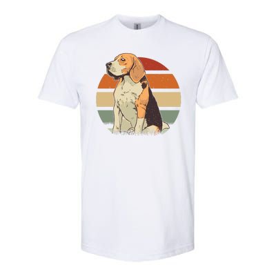 Beagle Retro Sunset Softstyle® CVC T-Shirt