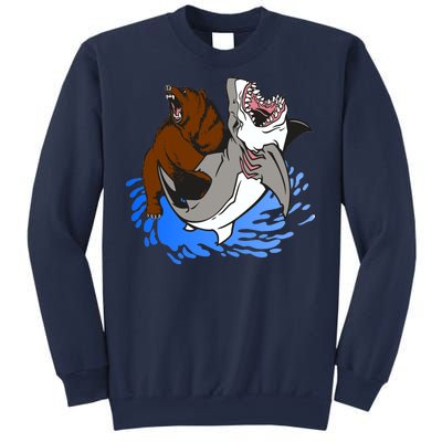 Bear Attacking Shark Sweatshirt