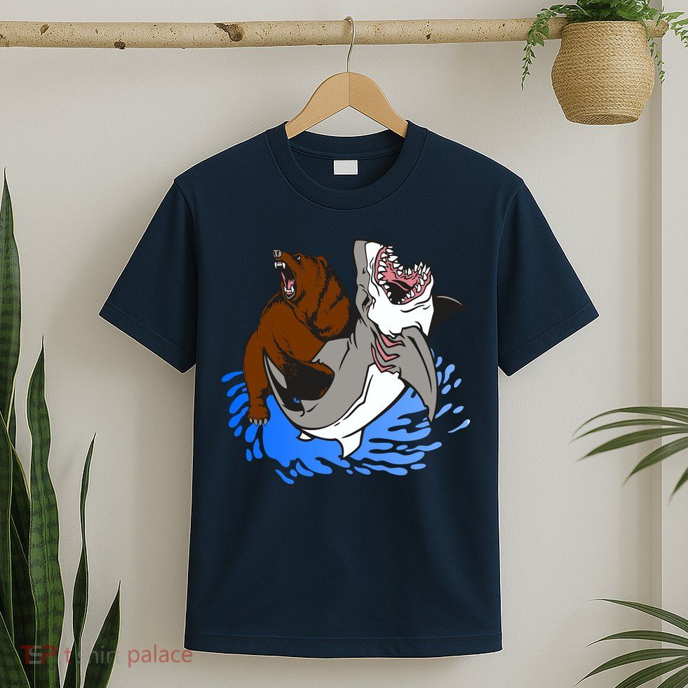 Bear Attacking Shark T-Shirt