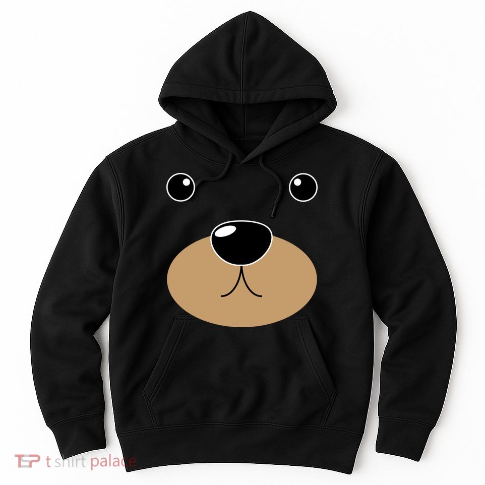 Bear Costume Face Hoodie