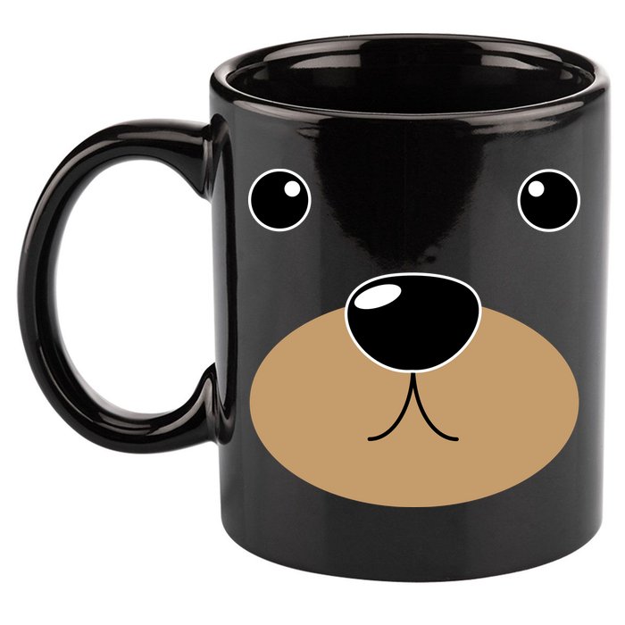 Bear Costume Face 11oz C Handle Ceramic Mug