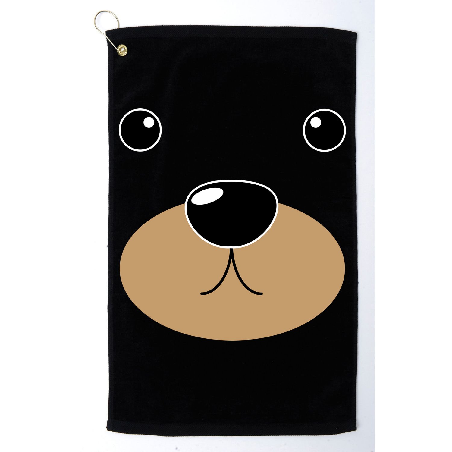 Bear Costume Face Golf Towel