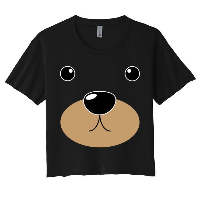 Bear Costume Face Crop Top