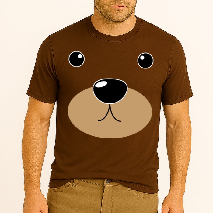 Bear Costume Face Cooling Performance Crew T-Shirt