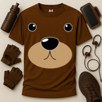 Bear Costume Face Cooling Performance Crew T-Shirt