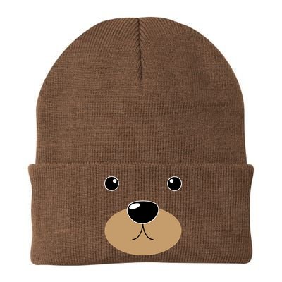 Bear Costume Face Knit Cap Winter Beanie