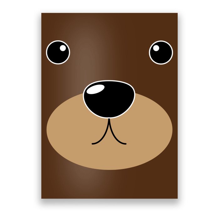 Bear Costume Face Poster