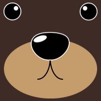 Bear Costume Face Poster