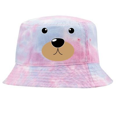 Bear Costume Face Tie-Dyed Bucket Hat