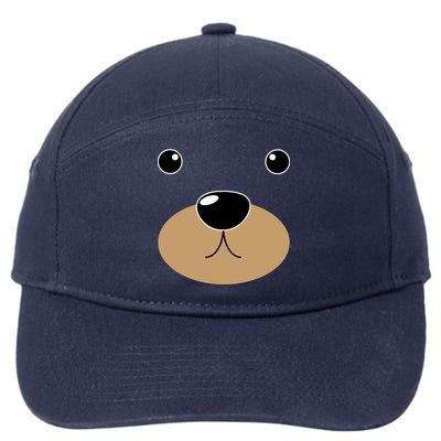 Bear Costume Face 7-Panel Snapback Hat