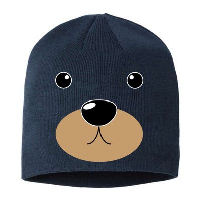 Bear Costume Face Sustainable Beanie