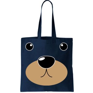 Bear Costume Face Tote Bag