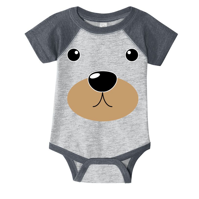 Bear Costume Face Infant Baby Jersey Bodysuit