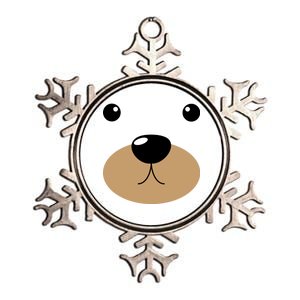 Bear Costume Face Metallic Star Ornament