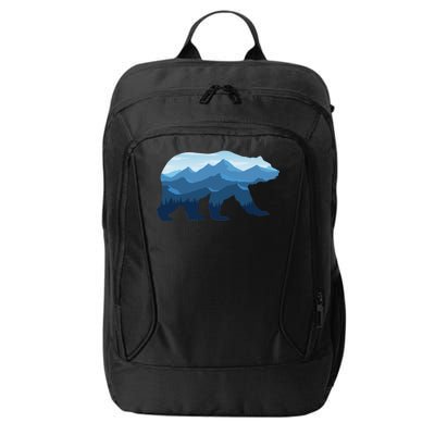 Bear Double Exposure Surreal Wildlife City Backpack