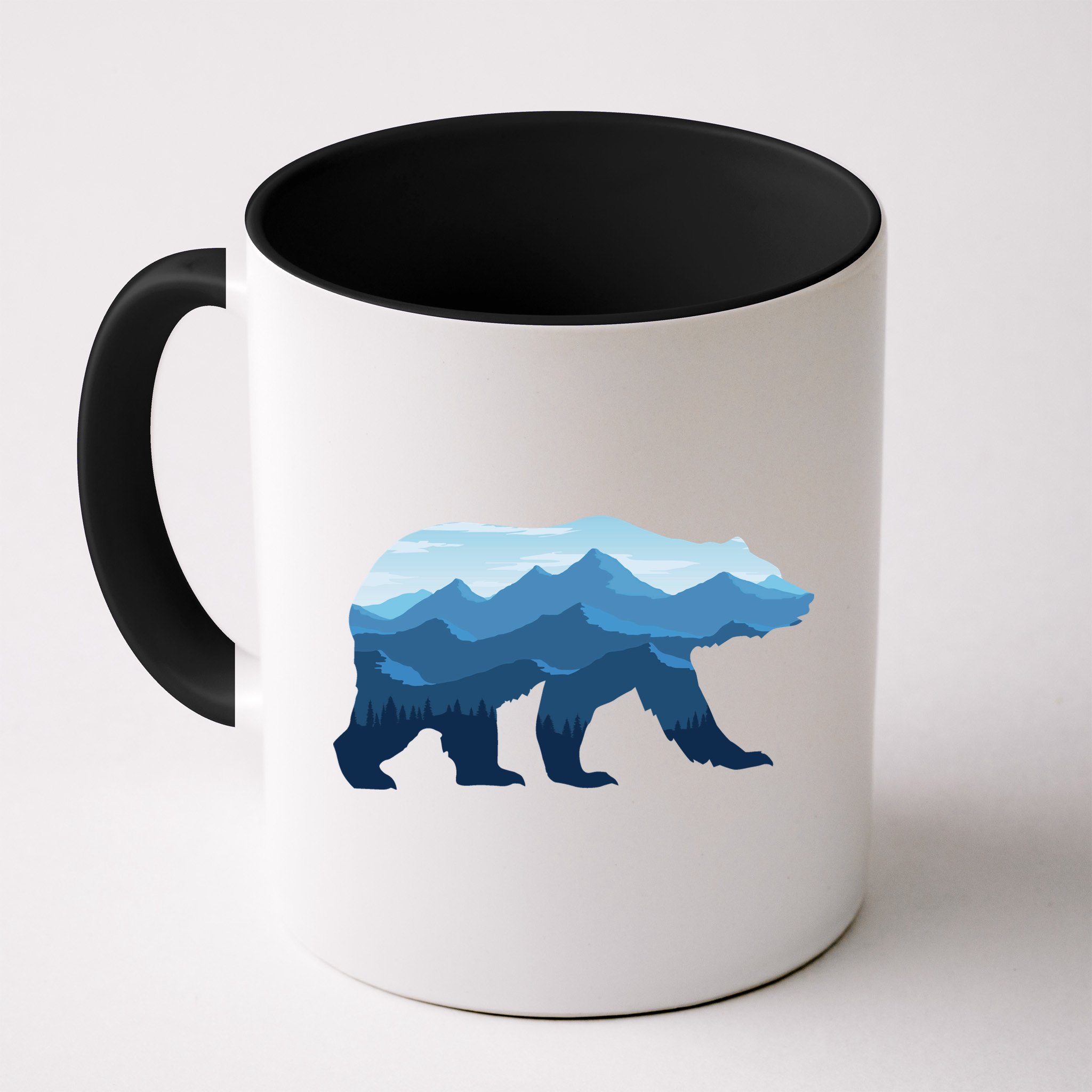 Bear Double Exposure Surreal Wildlife Mug