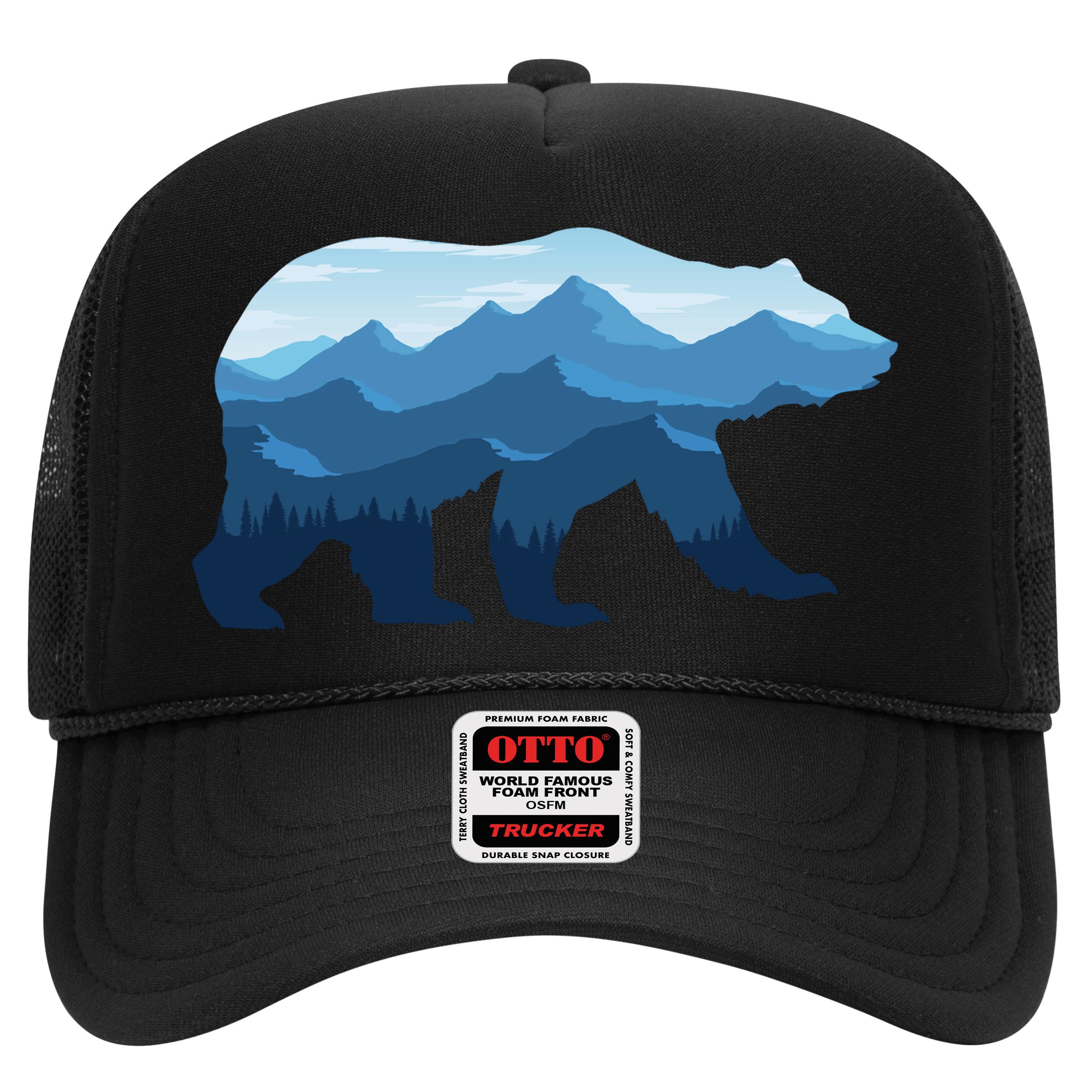 Bear Double Exposure Surreal Wildlife Hat