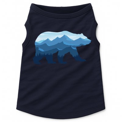 Bear Double Exposure Surreal Wildlife Doggie Tank