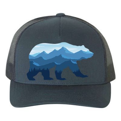 Bear Double Exposure Surreal Wildlife Yupoong Adult 5-Panel Trucker Hat