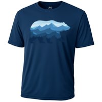 Bear Double Exposure Surreal Wildlife Cooling Performance Crew T-Shirt