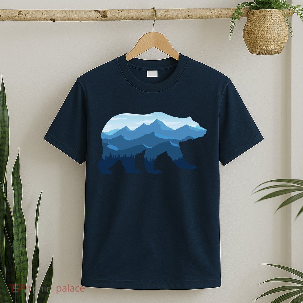 Bear Double Exposure Surreal Wildlife T-Shirt