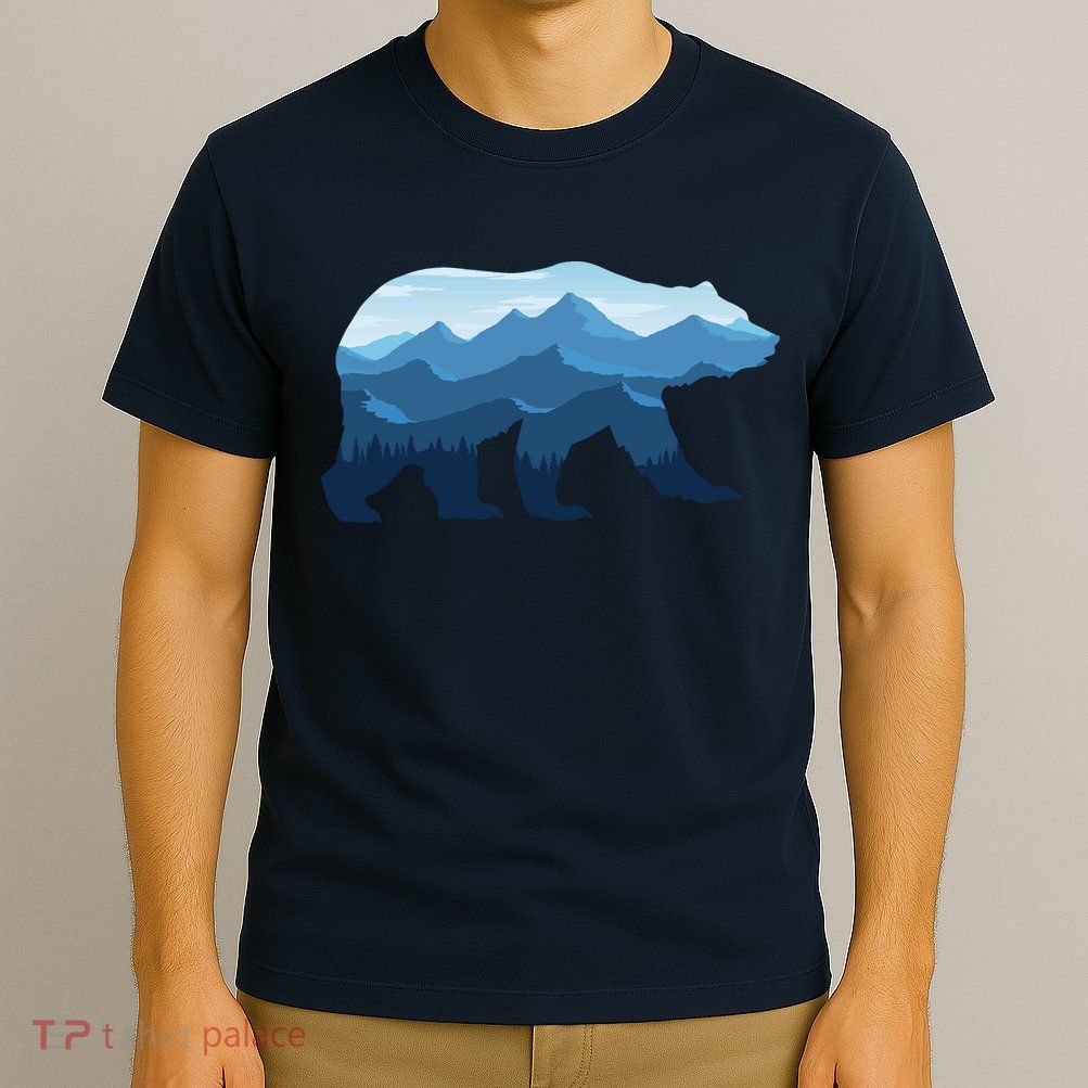 Bear Double Exposure Surreal Wildlife T-Shirt