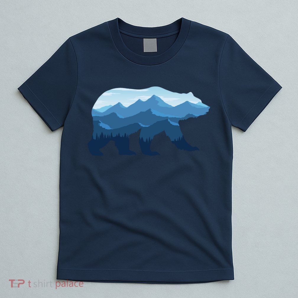 Bear Double Exposure Surreal Wildlife T-Shirt