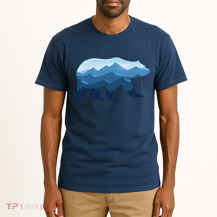 Bear Double Exposure Surreal Wildlife Tall T-Shirt
