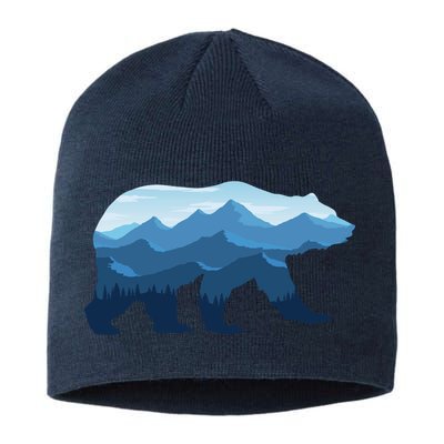 Bear Double Exposure Surreal Wildlife Sustainable Beanie